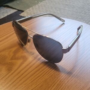 Burberry BE3084 Pilot Sunglasses Stylish Silver Aviator Sunglasses